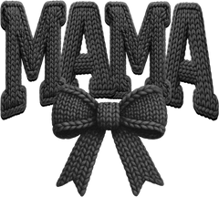 Latch Hook Yarn Faux Coquette Mama - Family Ready to Press DTF Transfer