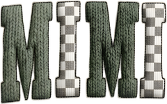 Faux Yarn Crochet Mimi - Family Ready to Press DTF Transfer