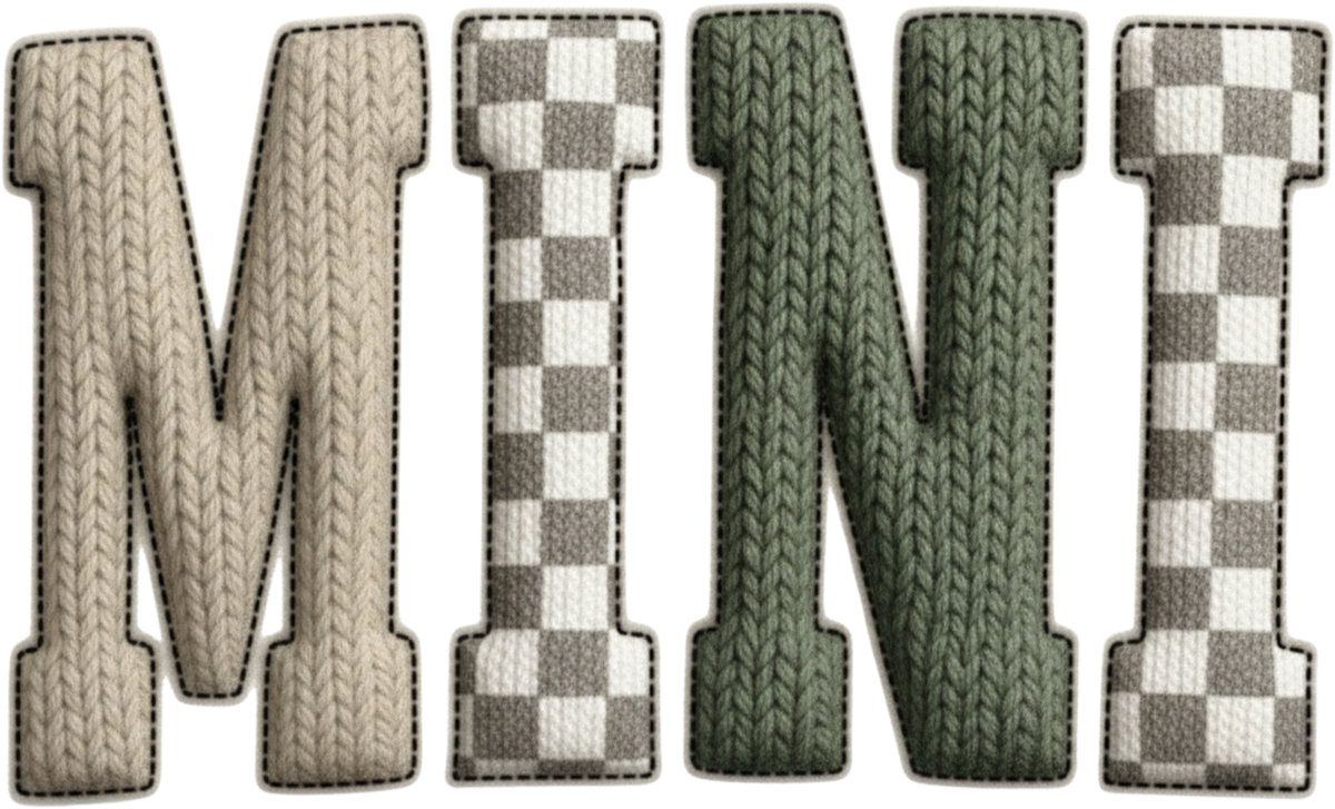 Faux Yarn Crochet Mini - Family Ready to Press DTF Transfer