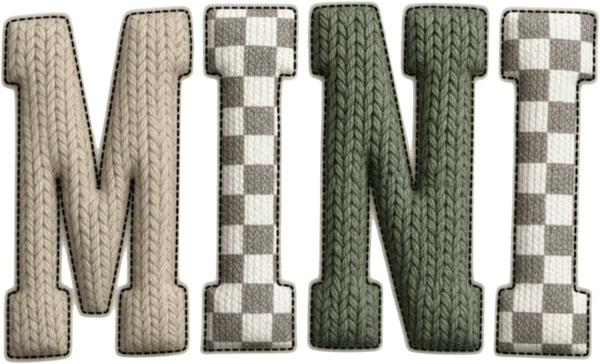 Faux Yarn Crochet Mini - Family Ready to Press DTF Transfer