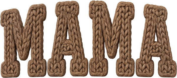 Faux Yarn Crochet Mama - Family Ready to Press DTF Transfer