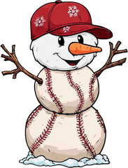 Christmas Baseball Snowman - Christmas Ready to Press DTF Transfer