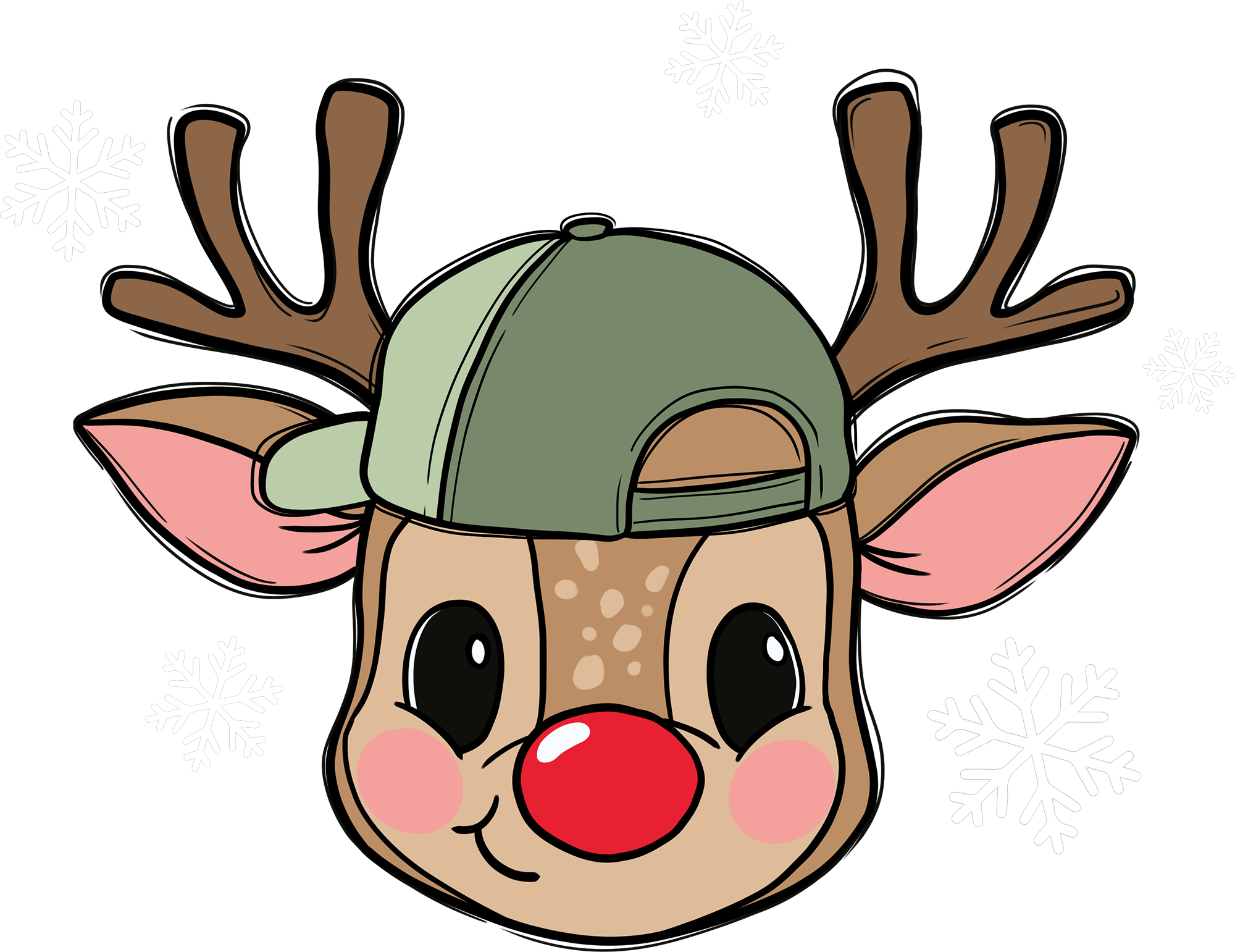 Christmas Boy Reindeer - Christmas Ready to Press DTF Transfer