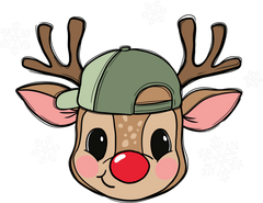 Christmas Boy Reindeer - Christmas Ready to Press DTF Transfer