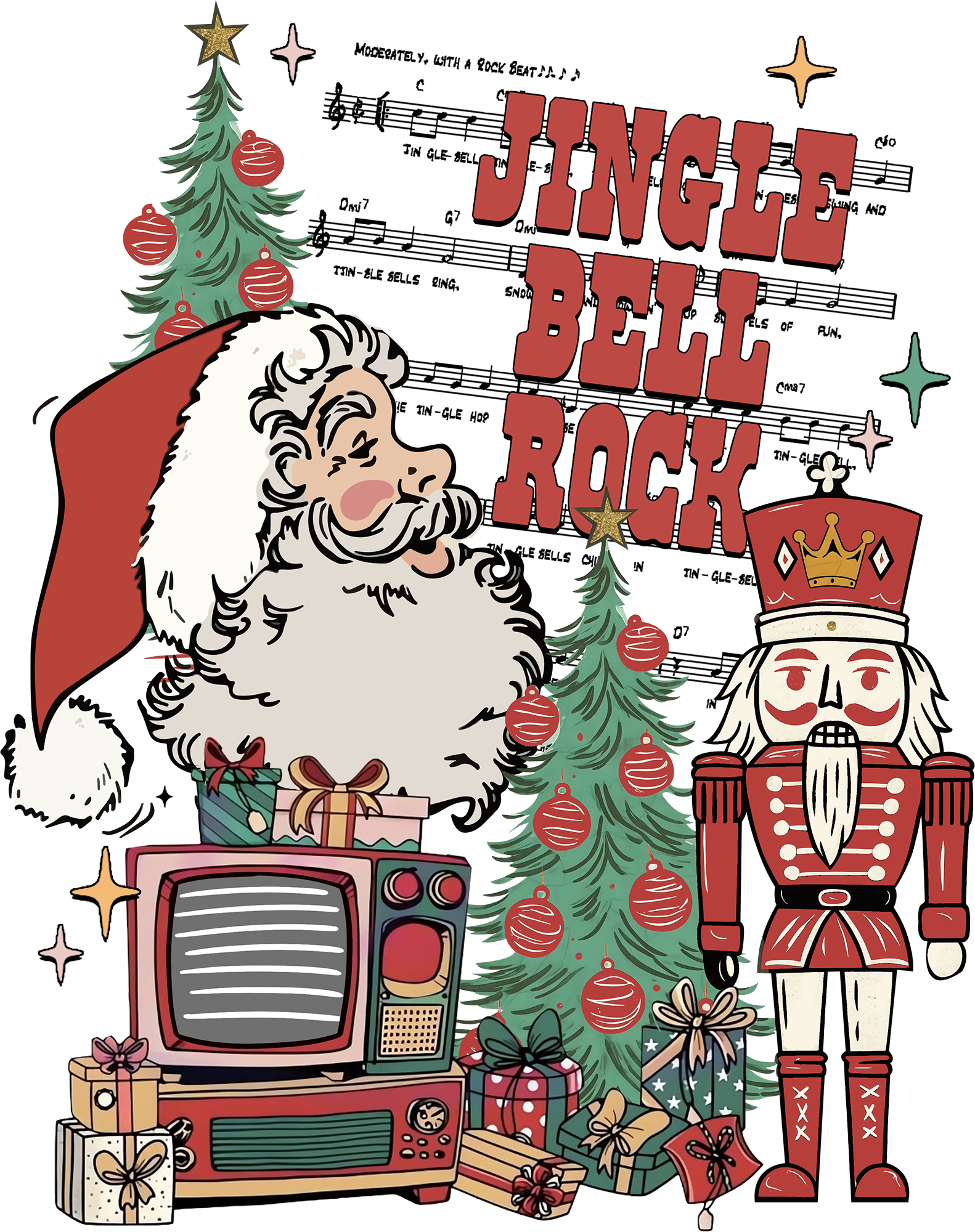 Jingle Bell Rock - Christmas Ready to Press DTF Transfer