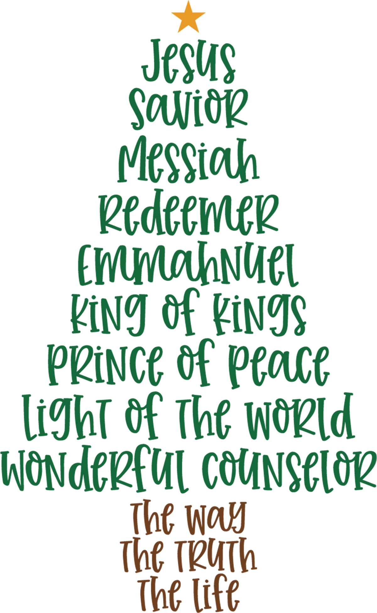 Jesus Christmas Tree - Christmas Ready to Press DTF Transfer