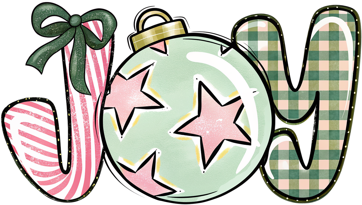 Christmas Joy - Christmas Ready to Press DTF Transfer