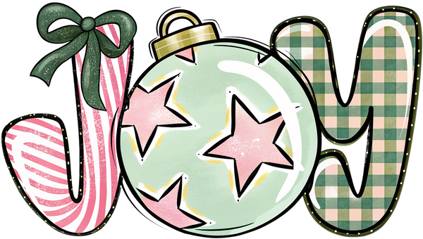Christmas Joy - Christmas Ready to Press DTF Transfer