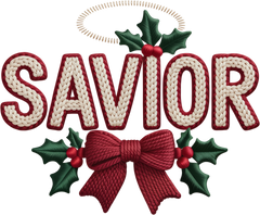 Faux Yarn Crochet Savior - Christmas Ready to Press DTF Transfer