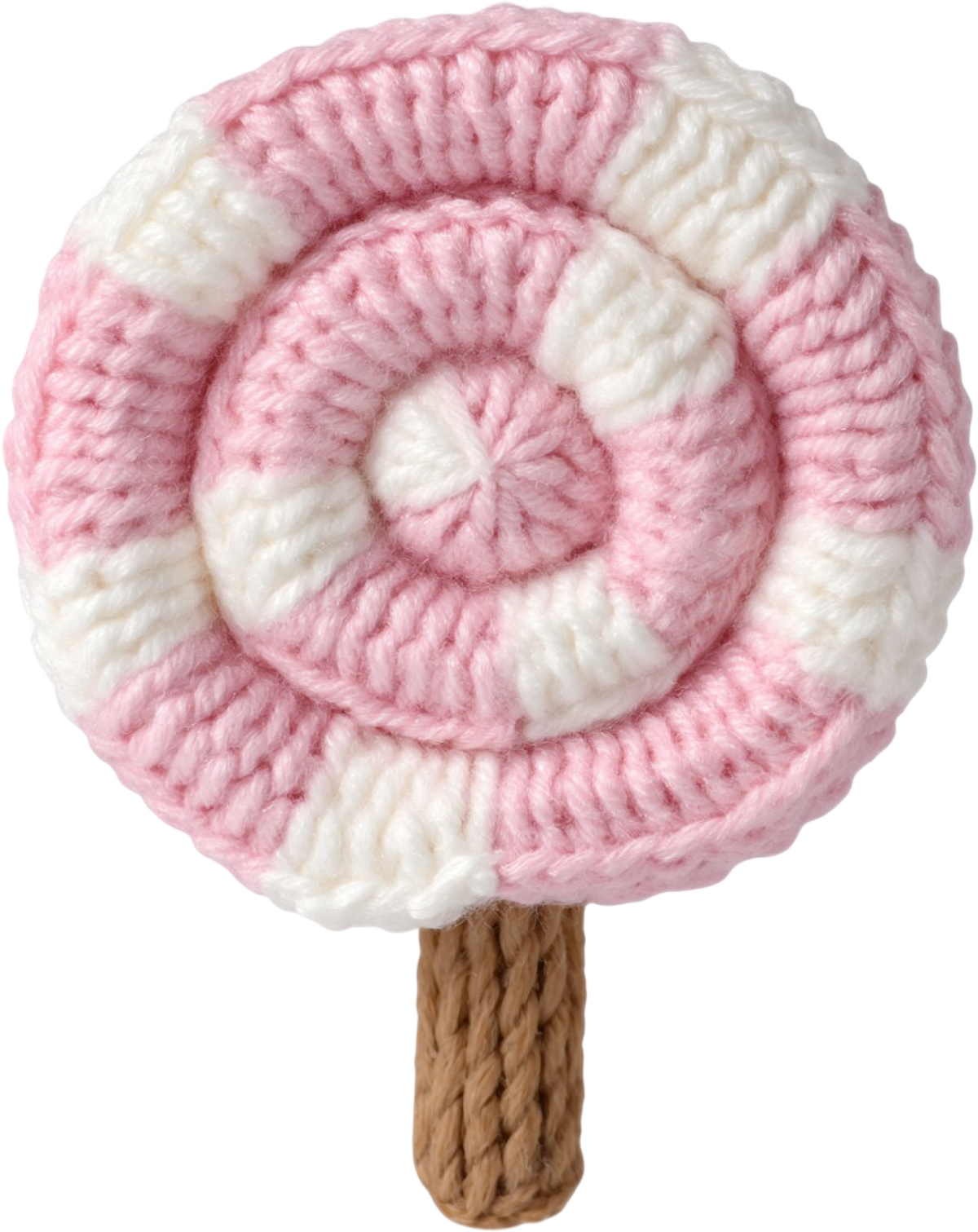 Faux Yarn Crochet Pink Candy - Christmas Ready to Press DTF Transfer