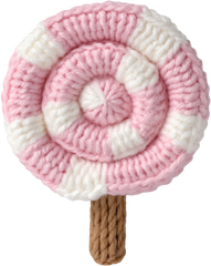 Faux Yarn Crochet Pink Candy - Christmas Ready to Press DTF Transfer