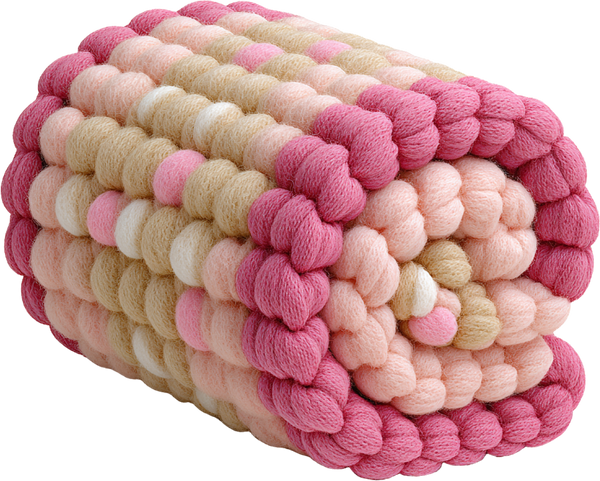Faux Yarn Crochet Pink Blanket - Christmas Ready to Press DTF Transfer