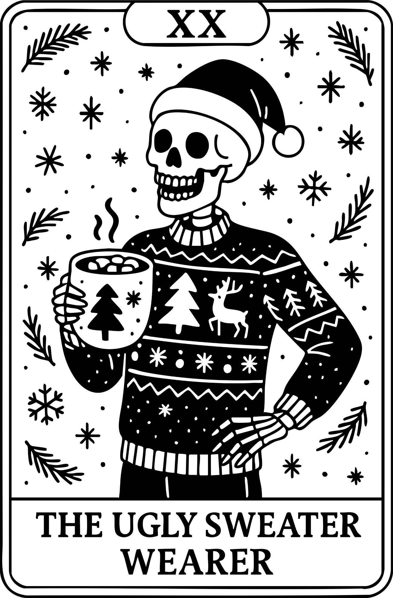 Christmas Taro The Ugly Sweater Wearer - Christmas Ready to Press DTF Transfer