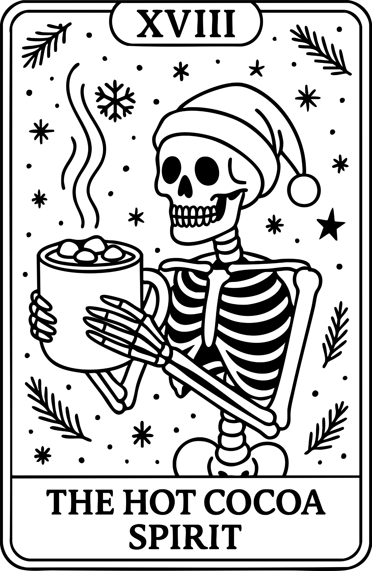 Christmas Taro The Hot Cocoa Spirit - Christmas Ready to Press DTF Transfer