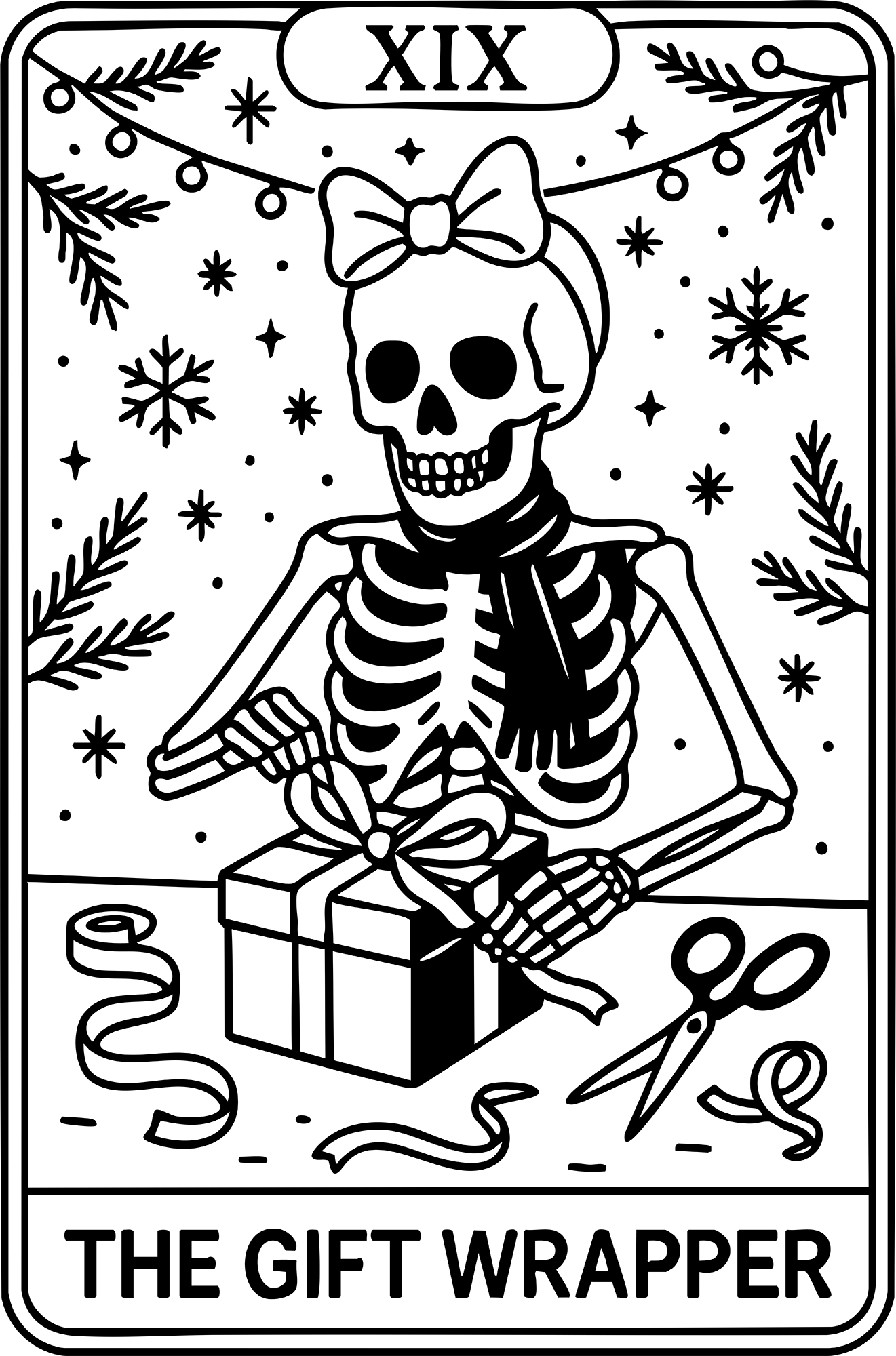 Christmas Taro The Gift Wrapper - Christmas Ready to Press DTF Transfer