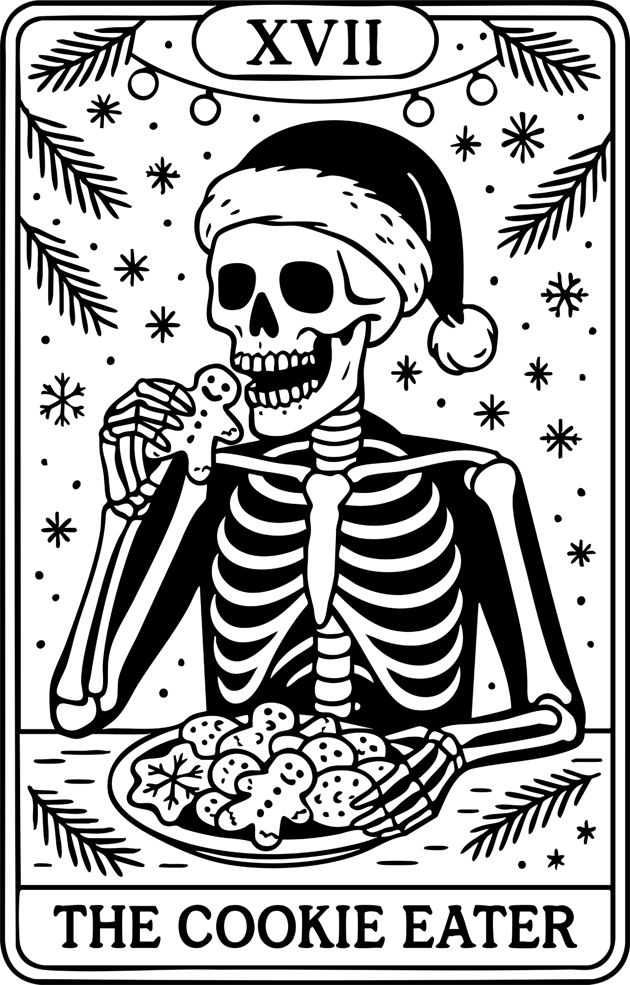 Christmas Taro The Cookie Eater - Christmas Ready to Press DTF Transfer