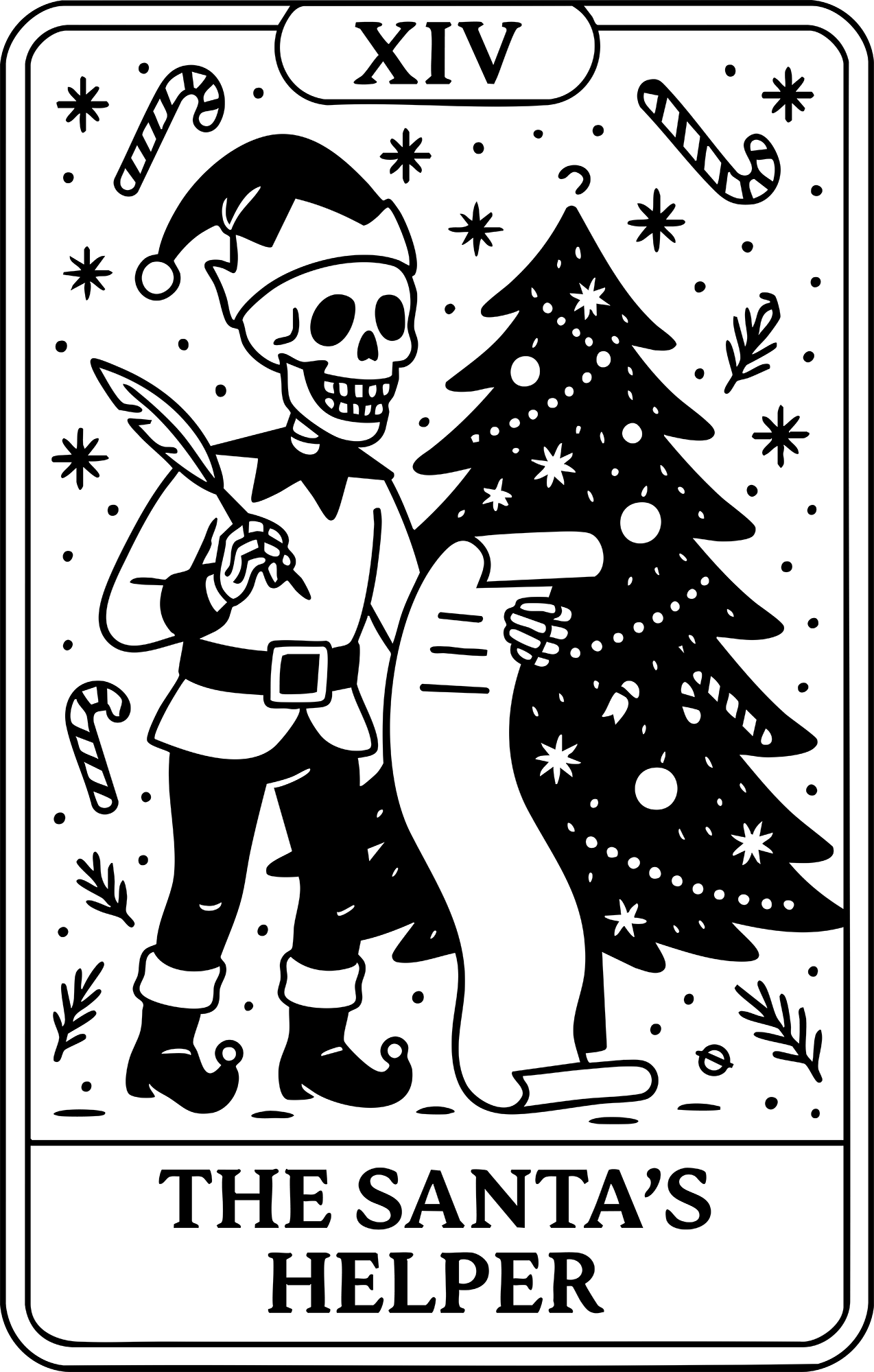 Christmas Taro The Santa's Helper - Christmas Ready to Press DTF Transfer