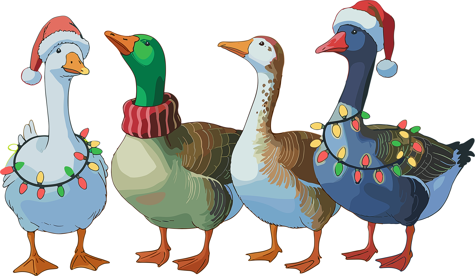 Christmas Goose - Christmas Ready to Press DTF Transfer