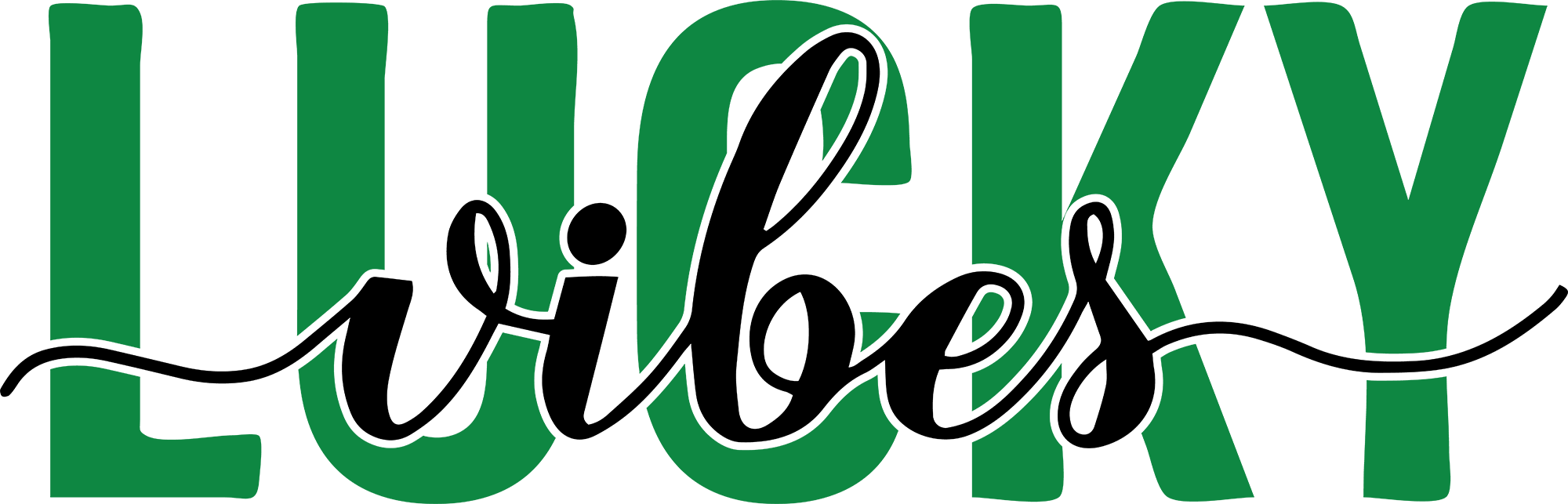 St Patricks Day Lucky Vibes - St Patricks Day Ready to Press DTF Transfer