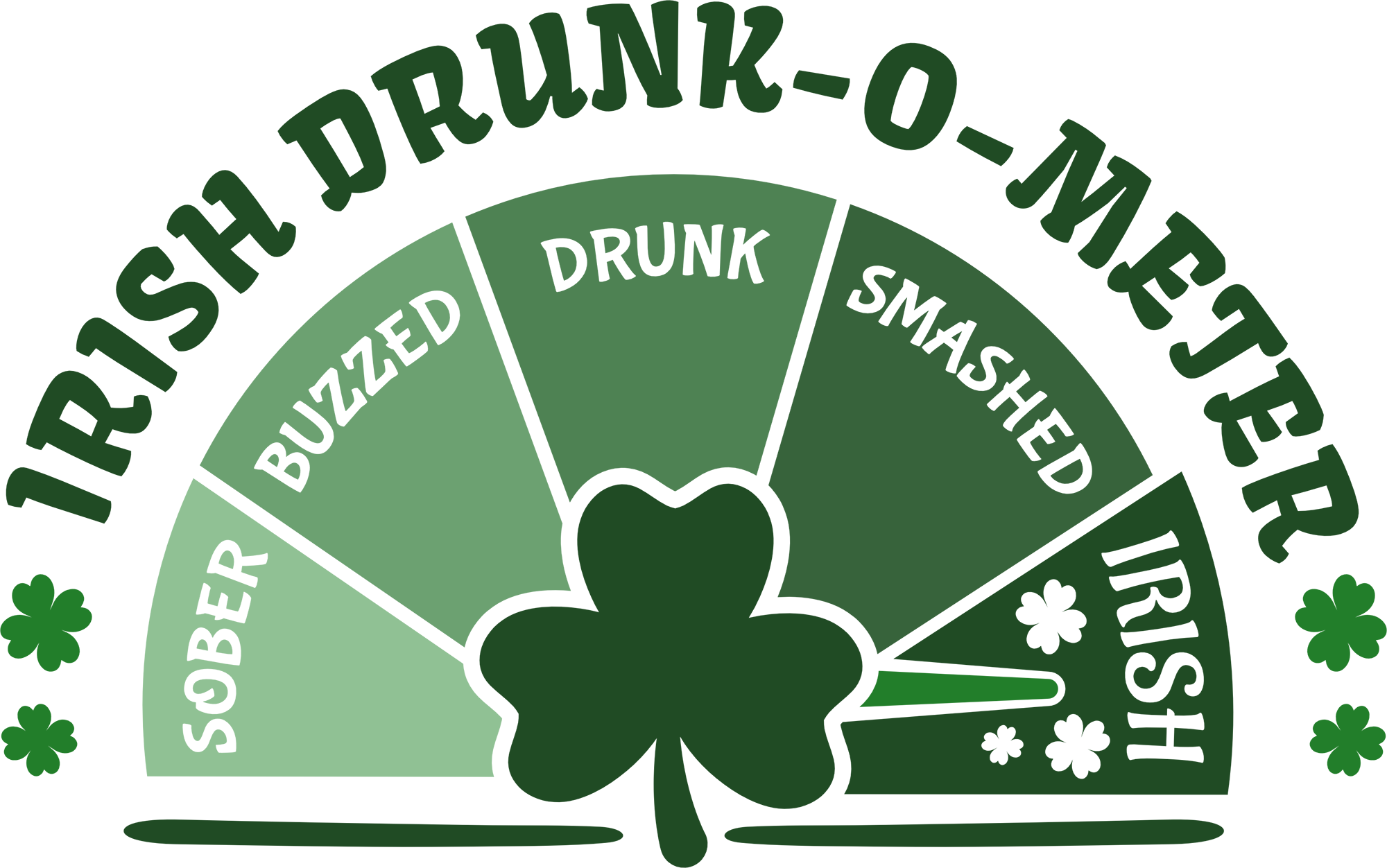 St Patricks Day Irish Drunk O Meter - St Patricks Day Ready to Press DTF Transfer