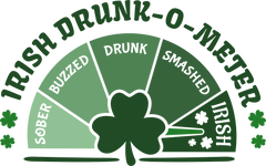St Patricks Day Irish Drunk O Meter - St Patricks Day Ready to Press DTF Transfer