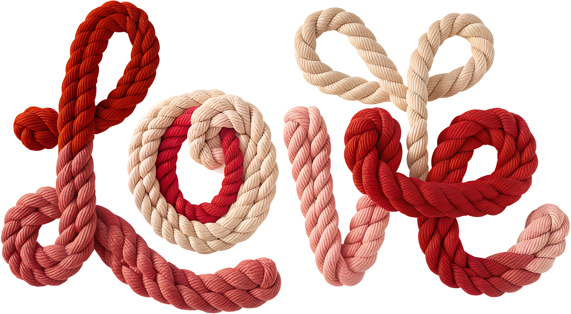 Faux Yarn Crochet Valentine Love - Valentines Day Ready to Press DTF Transfer