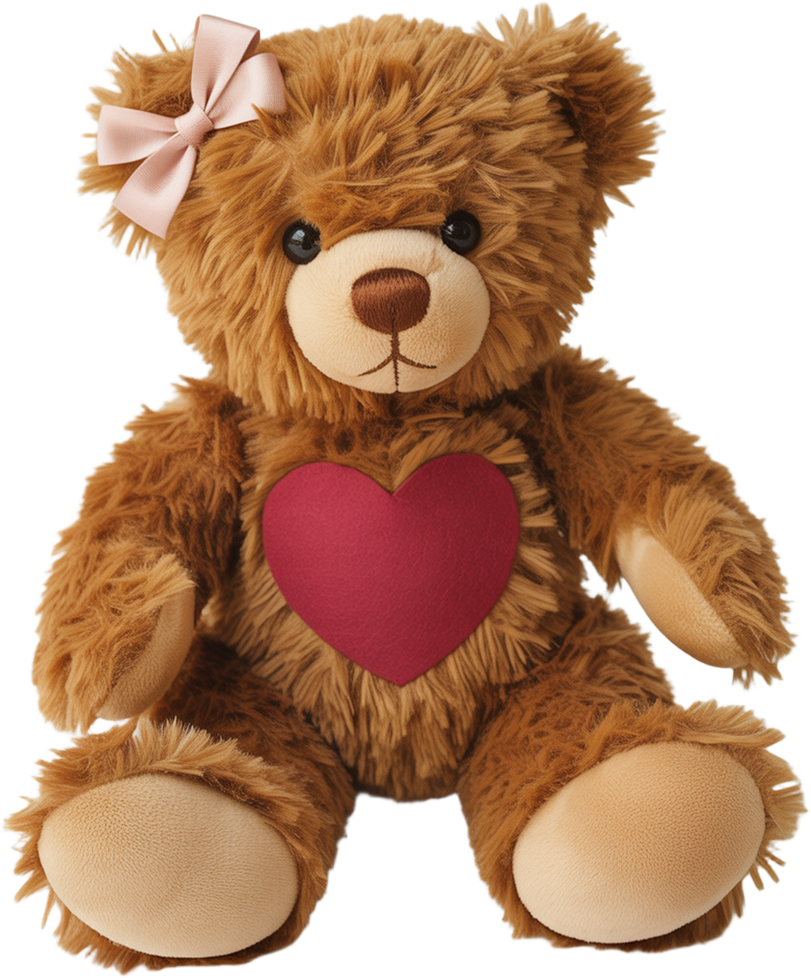 Faux Yarn Valentine Bear - Valentines Day Ready to Press DTF Transfer