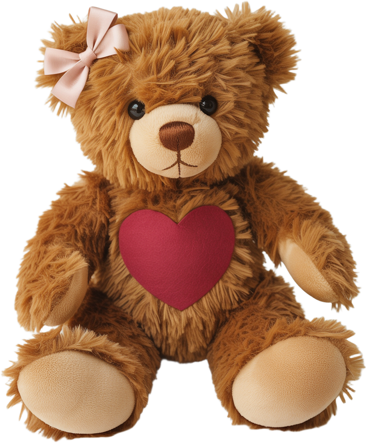 Faux Yarn Valentine Bear - Valentines Day Ready to Press DTF Transfer