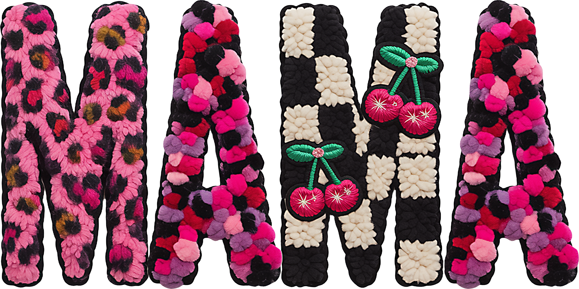 Faux Yarn Valentine Mama - Valentines Day Ready to Press DTF Transfer