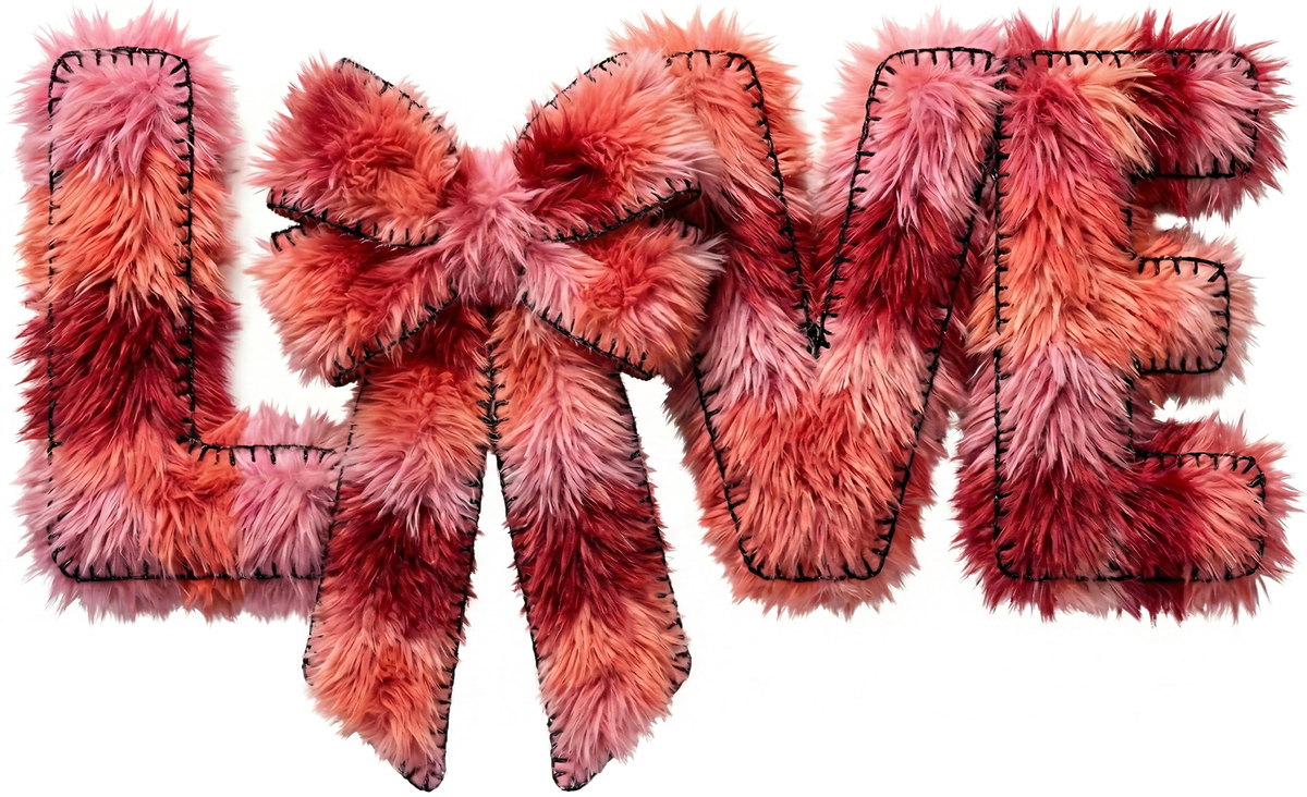 Faux Yarn Valentine Love - Valentines Day Ready to Press DTF Transfer