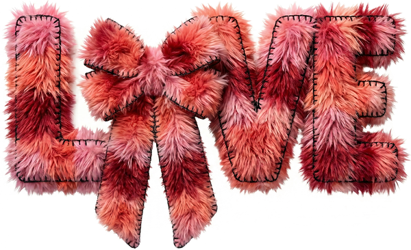 Faux Yarn Valentine Love - Valentines Day Ready to Press DTF Transfer
