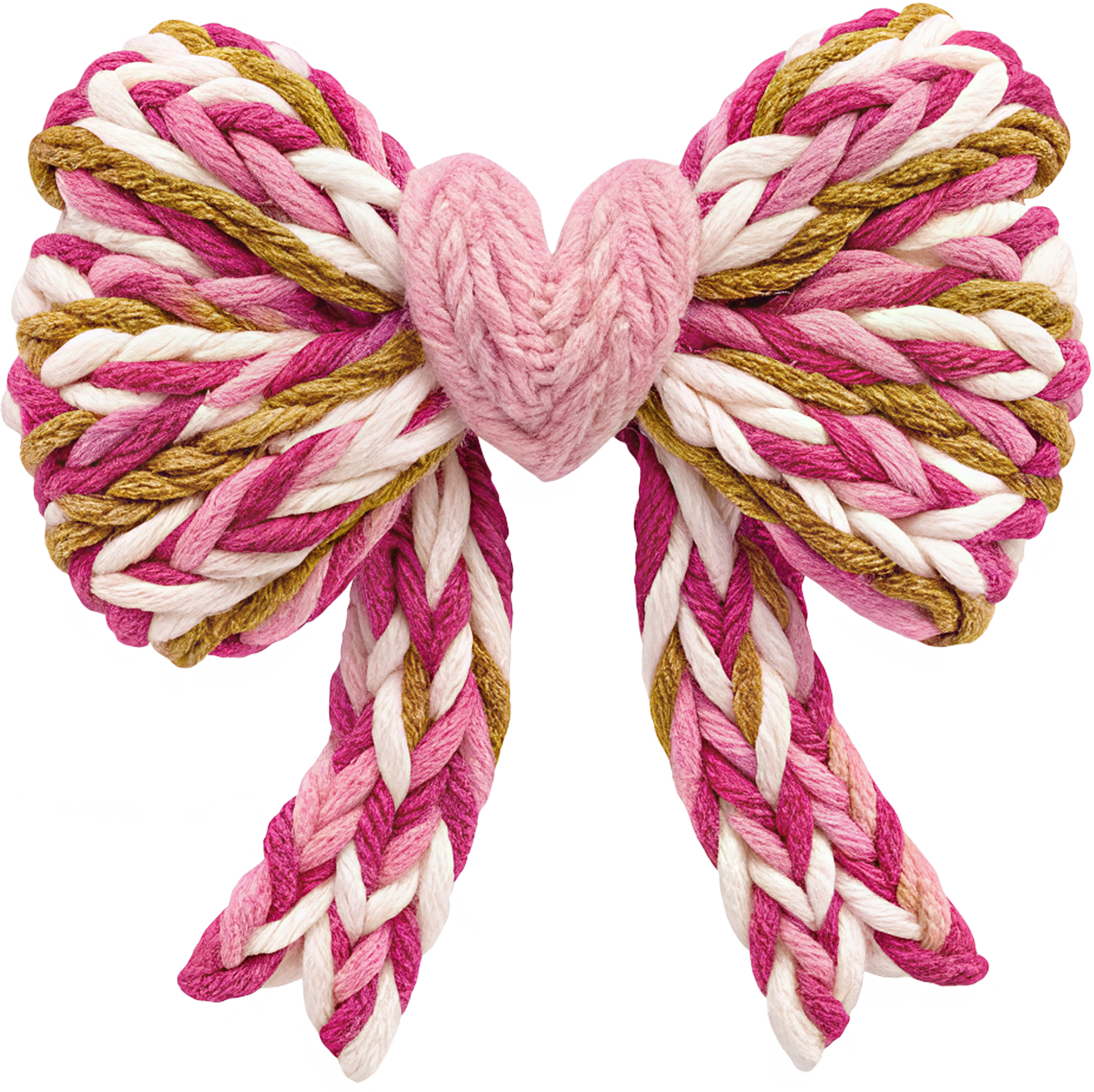 Faux Yarn Valentine Coquette Bow - Valentines Day Ready to Press DTF Transfer