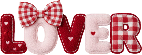 Faux Yarn Valentine Lover - Valentines Day Ready to Press DTF Transfer