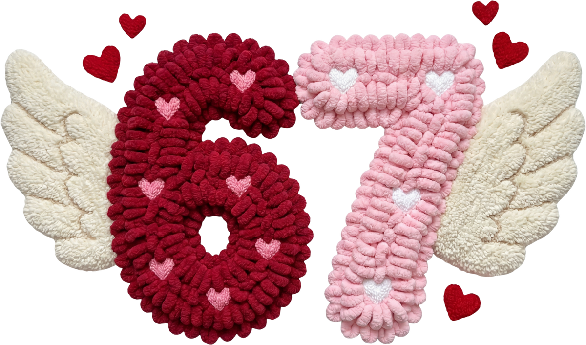 Faux Yarn Valentine 67 - Valentines Day Ready to Press DTF Transfer