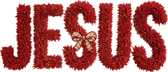 Faux Yarn Valentine Red Jesus - Valentines Day Ready to Press DTF Transfer