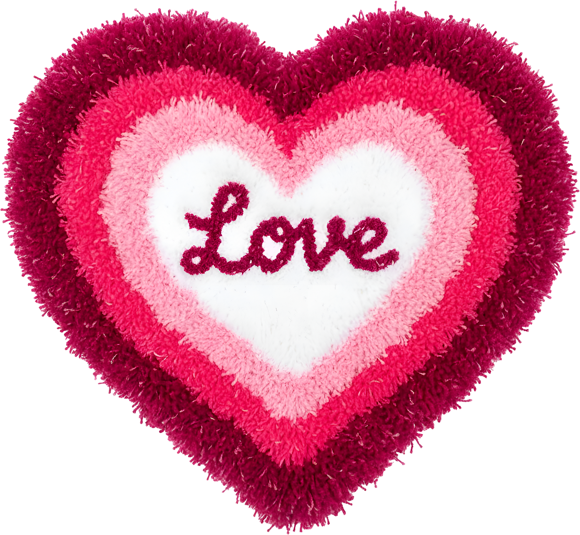 Faux Yarn Valentine Love Heart - Valentines Day Ready to Press DTF Transfer