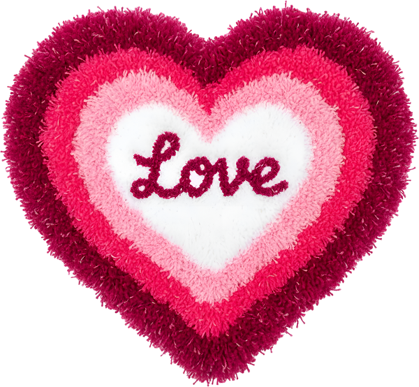 Faux Yarn Valentine Love Heart - Valentines Day Ready to Press DTF Transfer