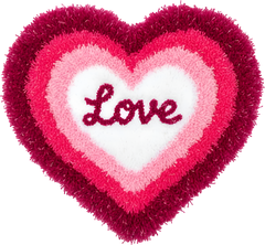 Faux Yarn Valentine Love Heart - Valentines Day Ready to Press DTF Transfer