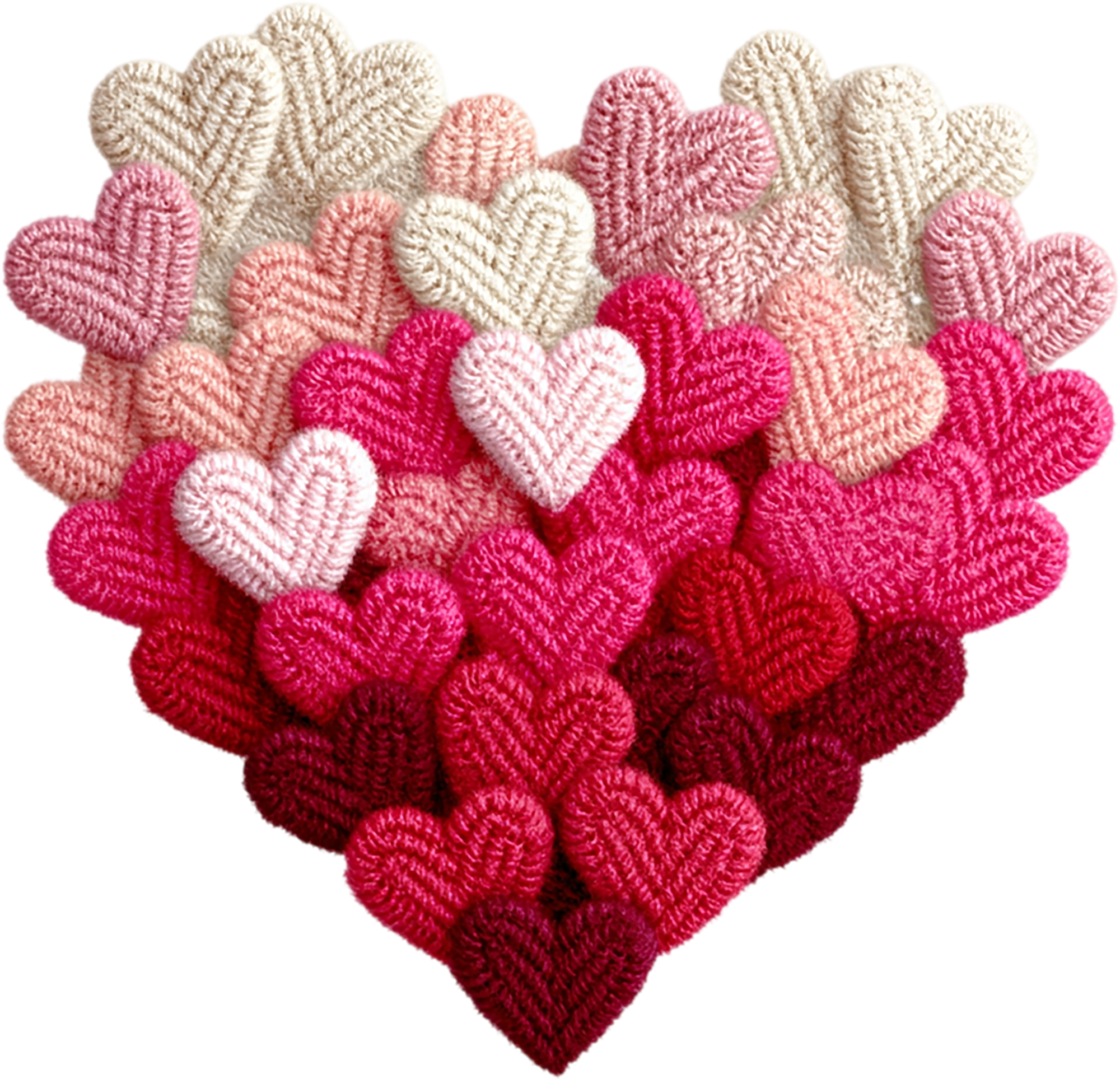 Crochet Yarn Valentine Love - Valentines Day Ready to Press DTF Transfer