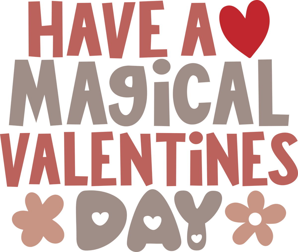 Have A Magical Valentines Day - Valentines Day Ready to Press DTF Transfer