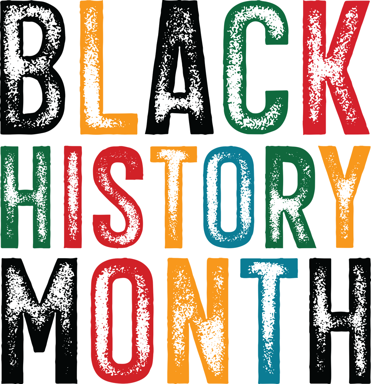 Black History Month Bold Typography – Human Rights Ready to Press DTF Transfer