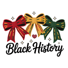 Black History Pan African Bows Design – Human Rights Ready to Press DTF Transfer