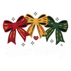 Black History Pan African Bows Design – Human Rights Ready to Press DTF Transfer