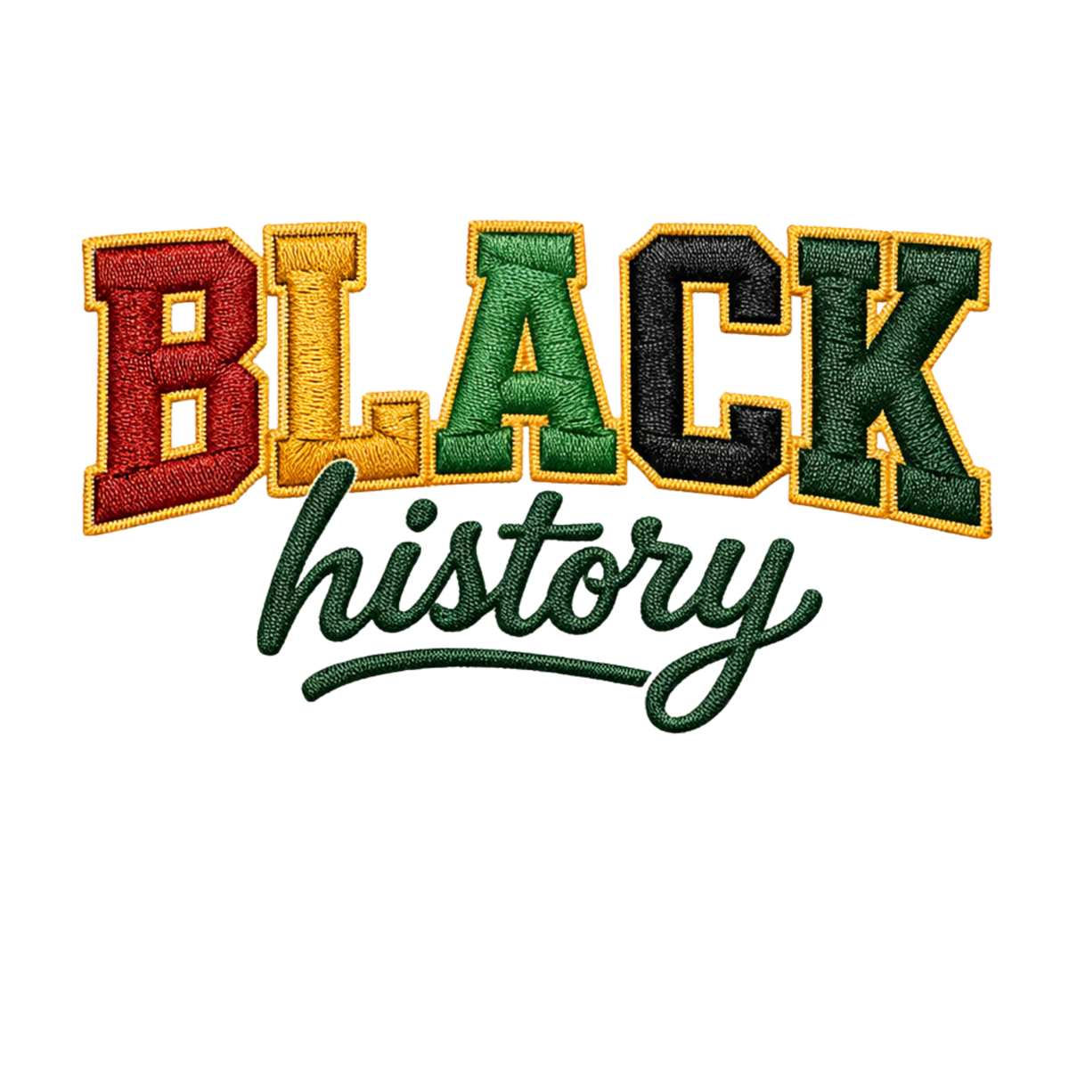Faux Yarn Im Black History - Human Rights Ready to Press DTF Transfer