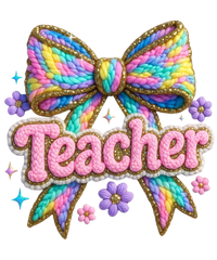 Faux Yarn Teacher Coquette Girly - School Ready to Press DTF Transfer