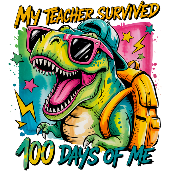 Funny Preppy 100 Days of - School Ready to Press DTF Transfer