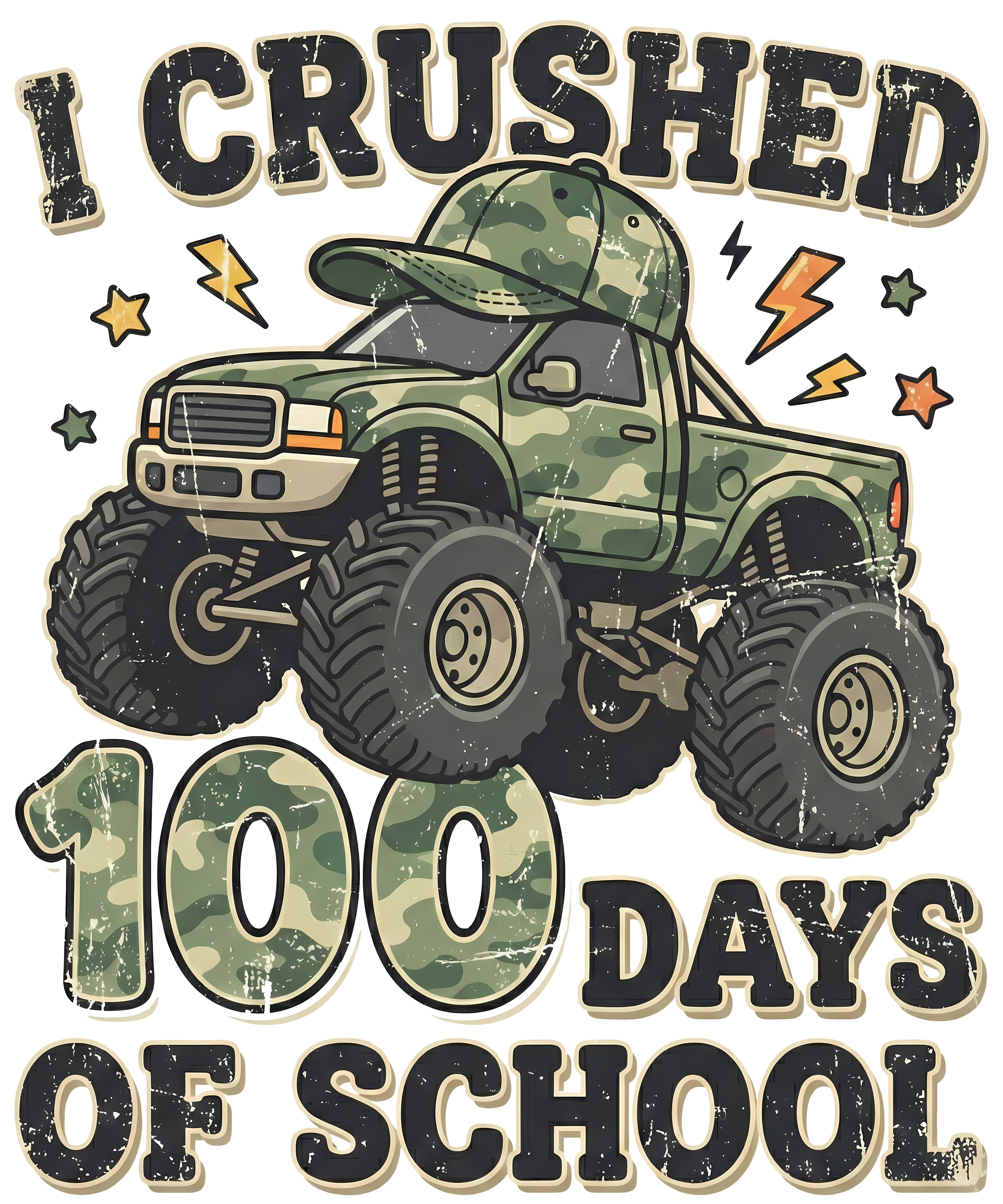 I Crushed 100 Days of - School Ready to Press DTF Transfer