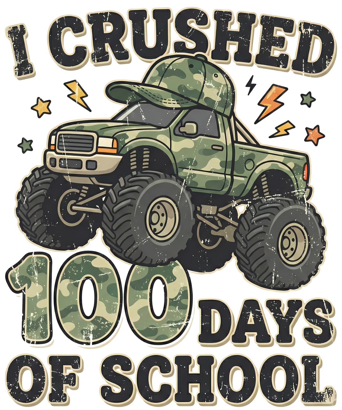 I Crushed 100 Days of - School Ready to Press DTF Transfer