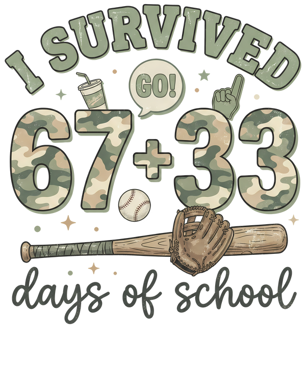I Survived 6733 Days of - School Ready to Press DTF Transfer