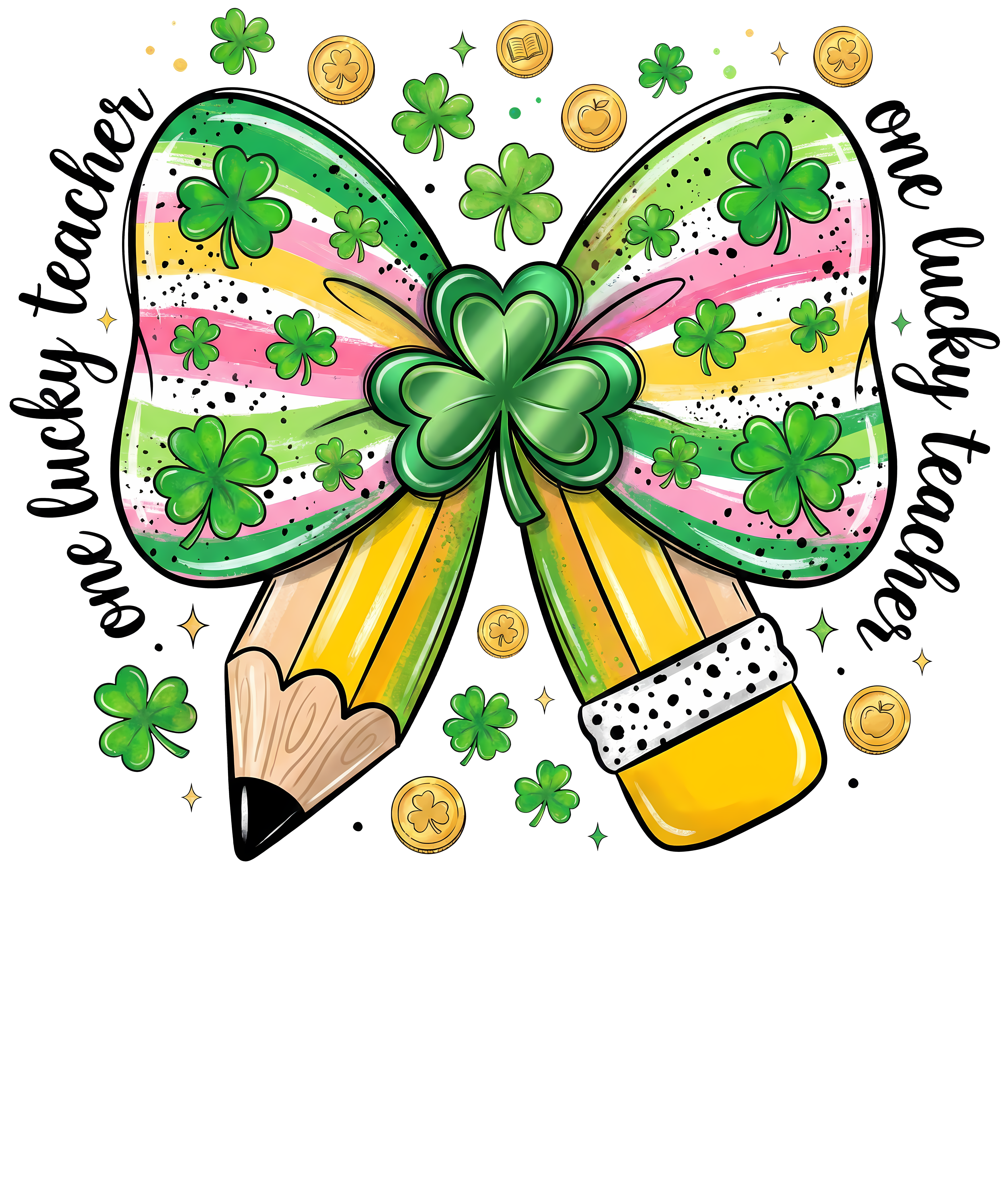 St Patricks Day Teacher Coquette - School Ready to Press DTF Transfer